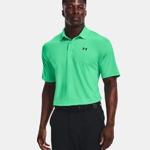 Under Armour XL vapor green performance polo shirt